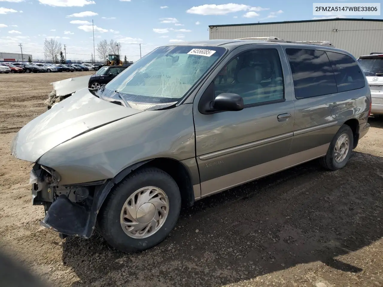 1998 Ford Windstar Wagon VIN: 2FMZA5147WBE33806 Lot: 54556085