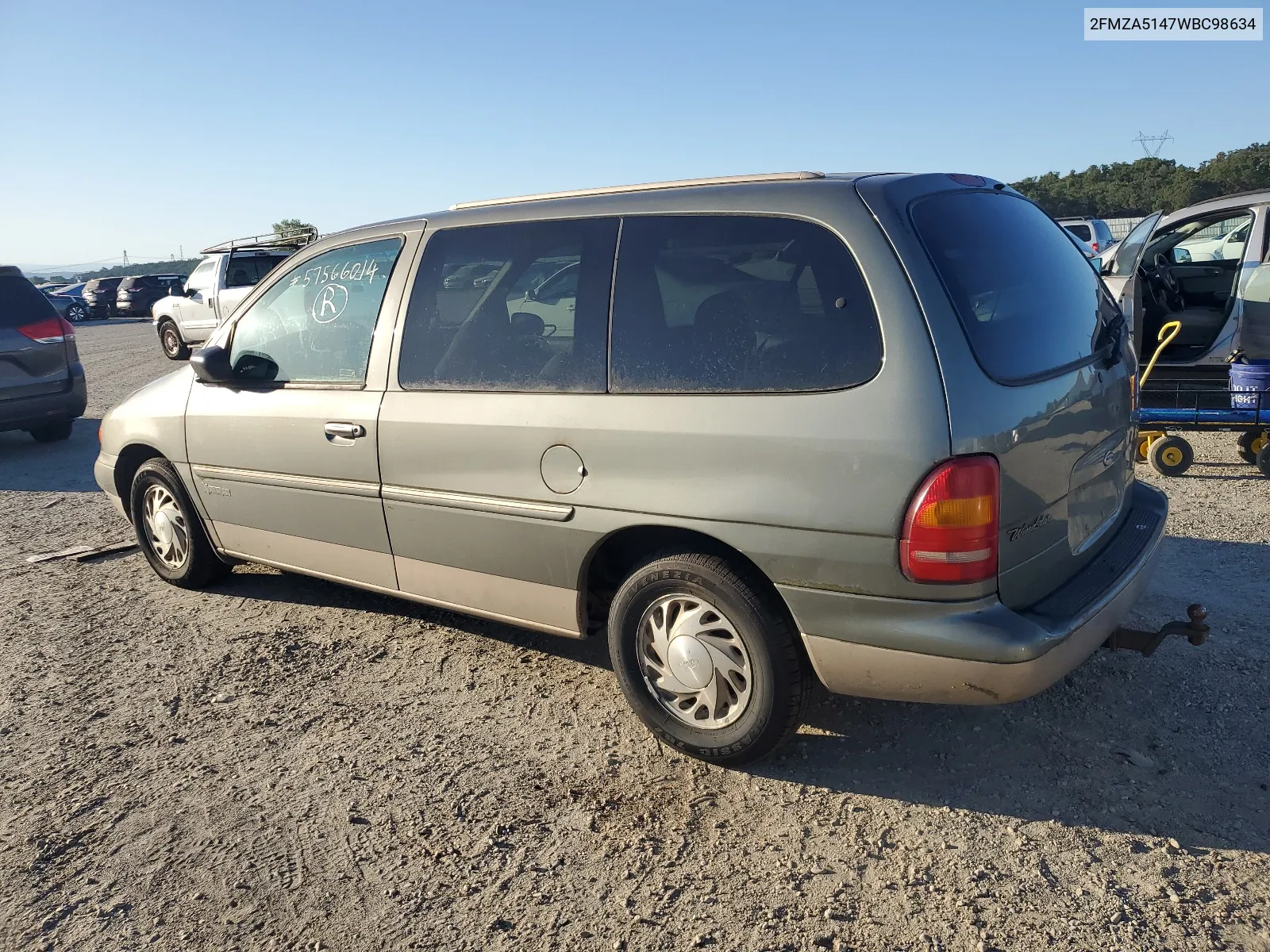 1998 Ford Windstar Wagon VIN: 2FMZA5147WBC98634 Lot: 57566014