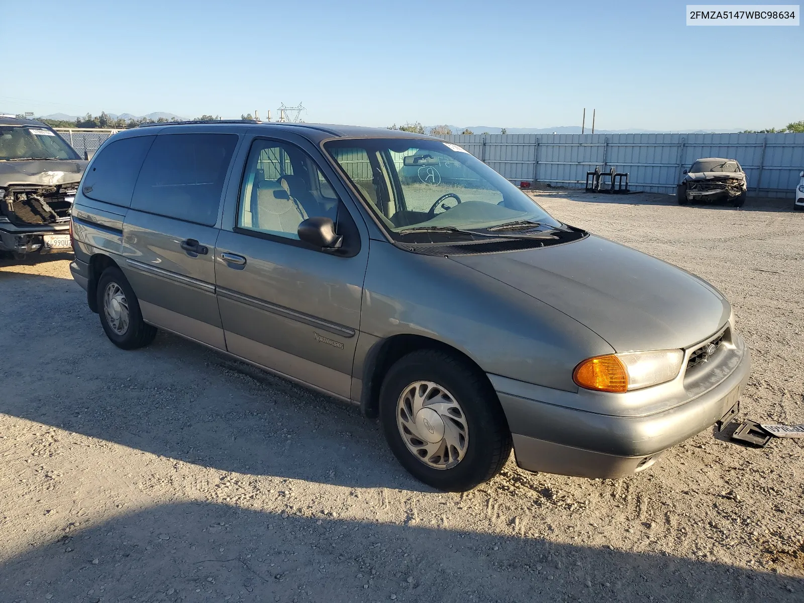 1998 Ford Windstar Wagon VIN: 2FMZA5147WBC98634 Lot: 57566014