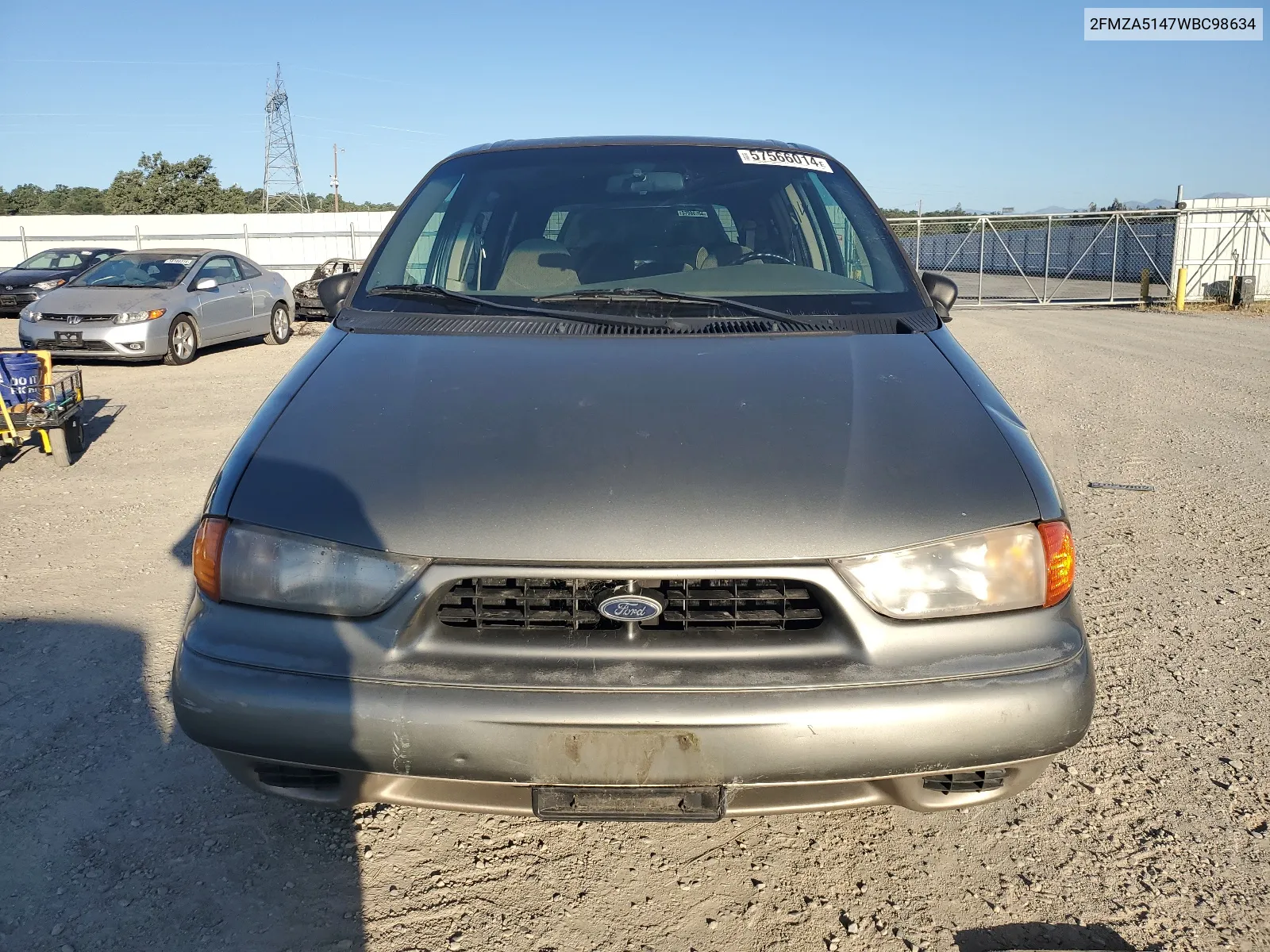 1998 Ford Windstar Wagon VIN: 2FMZA5147WBC98634 Lot: 57566014