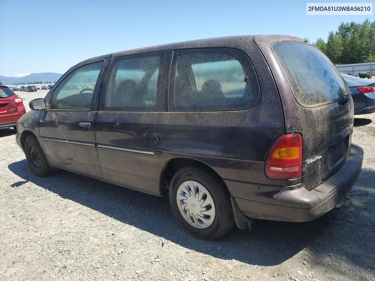 1998 Ford Windstar Wagon VIN: 2FMDA51U3WBA56210 Lot: 65026115