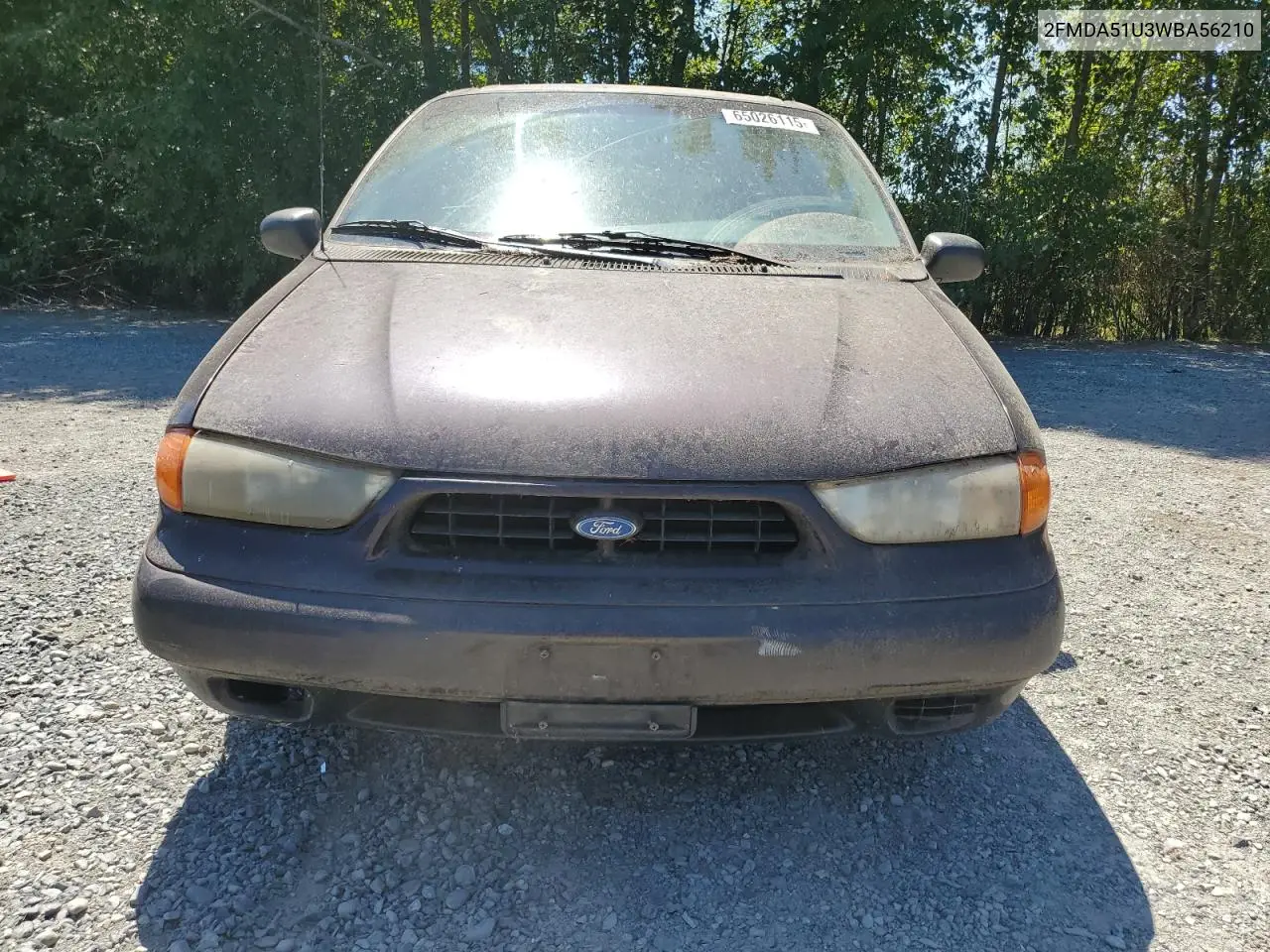 1998 Ford Windstar Wagon VIN: 2FMDA51U3WBA56210 Lot: 65026115