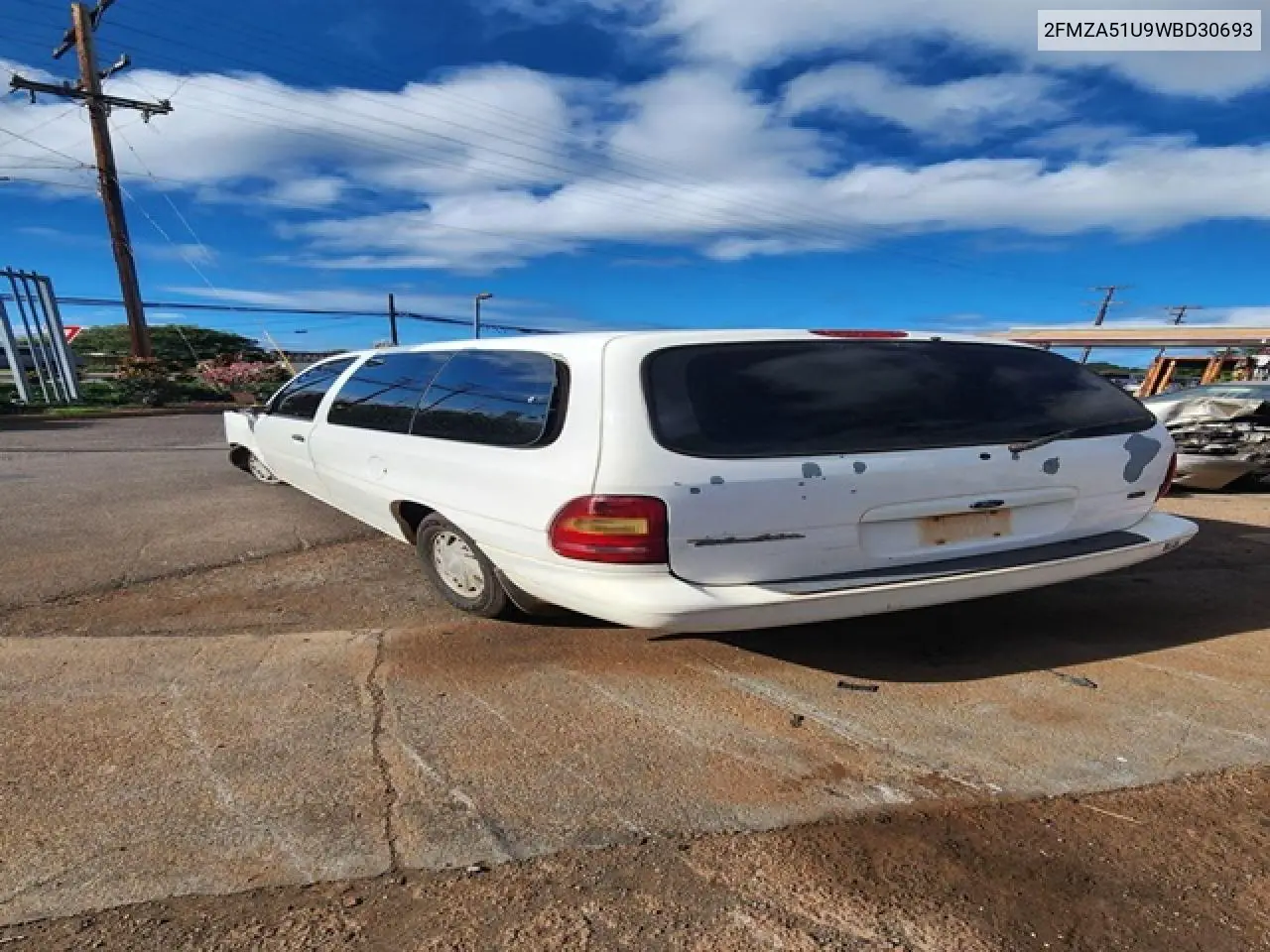 1998 Ford Windstar Wagon VIN: 2FMZA51U9WBD30693 Lot: 80142064