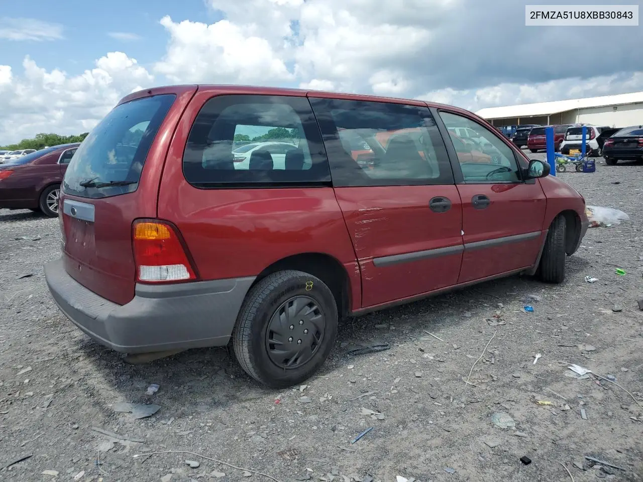 1999 Ford Windstar Wagon VIN: 2FMZA51U8XBB30843 Lot: 64288125