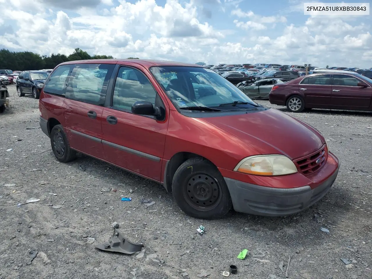 1999 Ford Windstar Wagon VIN: 2FMZA51U8XBB30843 Lot: 64288125