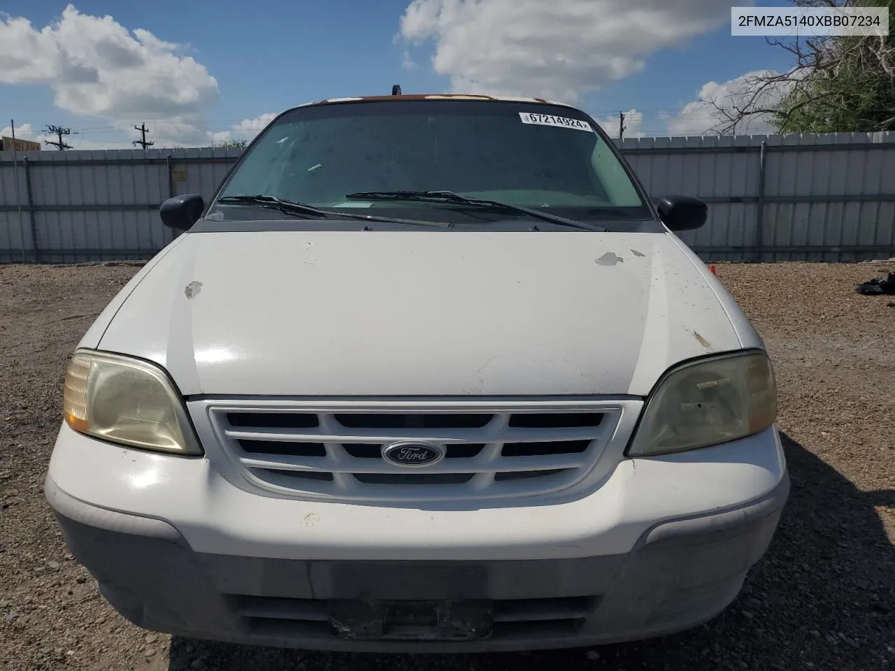1999 Ford Windstar Lx VIN: 2FMZA5140XBB07234 Lot: 67214924