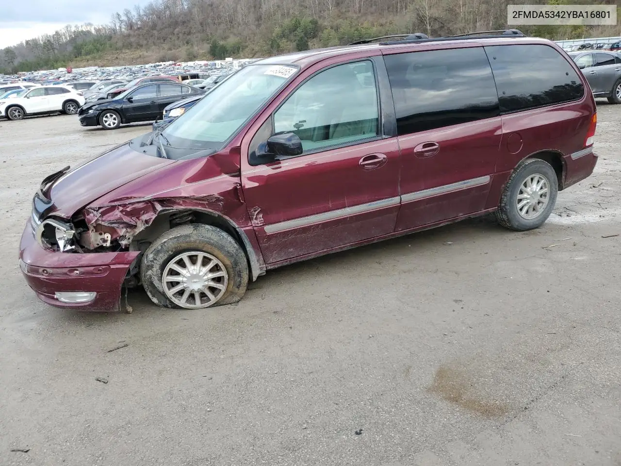 2000 Ford Windstar Sel VIN: 2FMDA5342YBA16801 Lot: 44934465