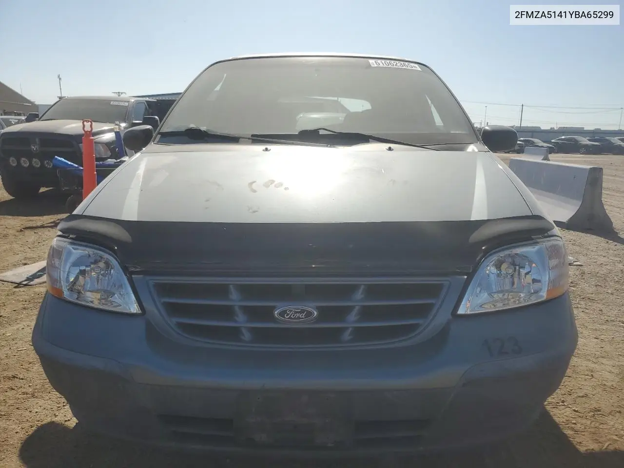 2000 Ford Windstar Lx VIN: 2FMZA5141YBA65299 Lot: 61062365