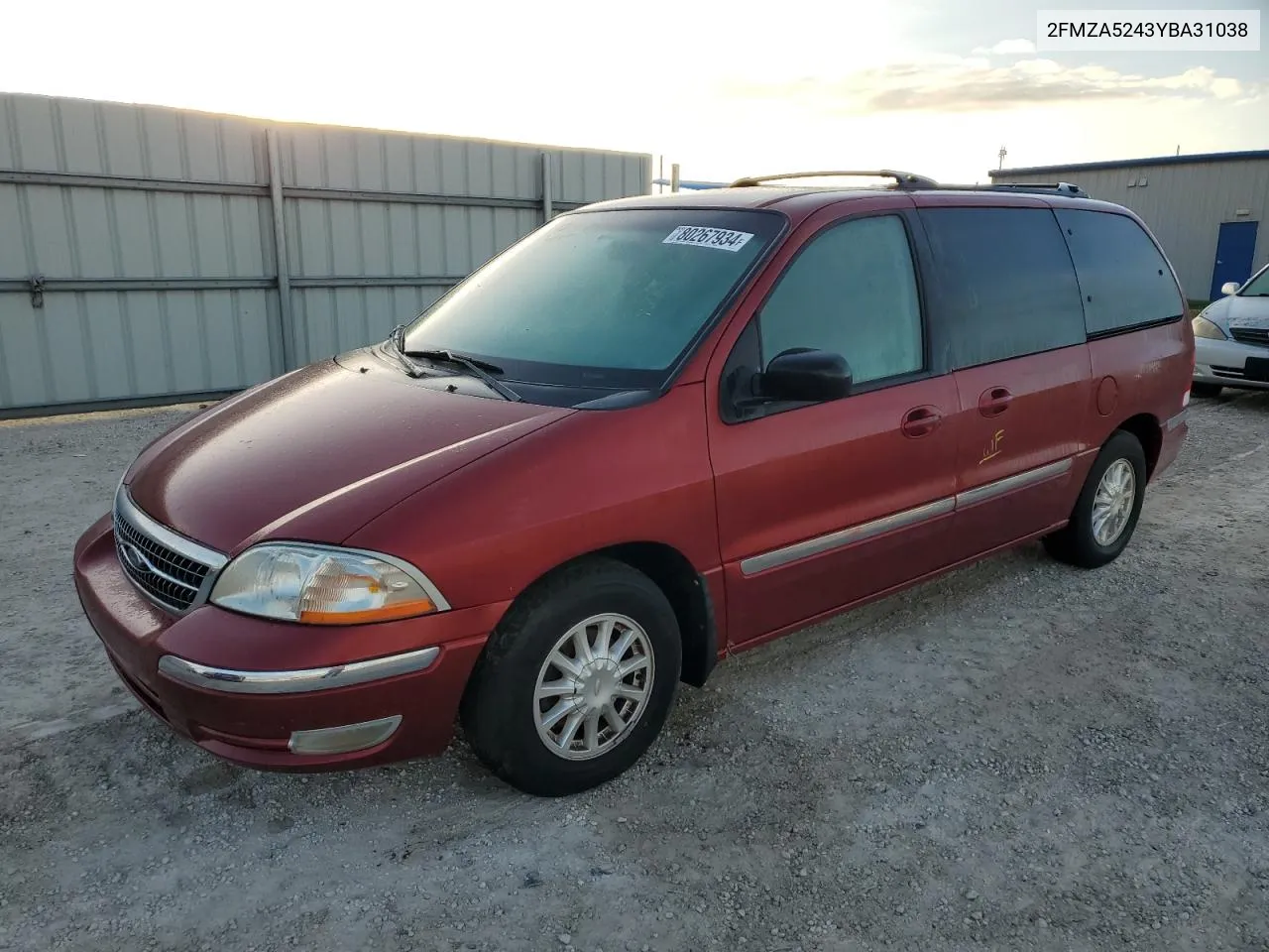 2000 Ford Windstar Se VIN: 2FMZA5243YBA31038 Lot: 80267934