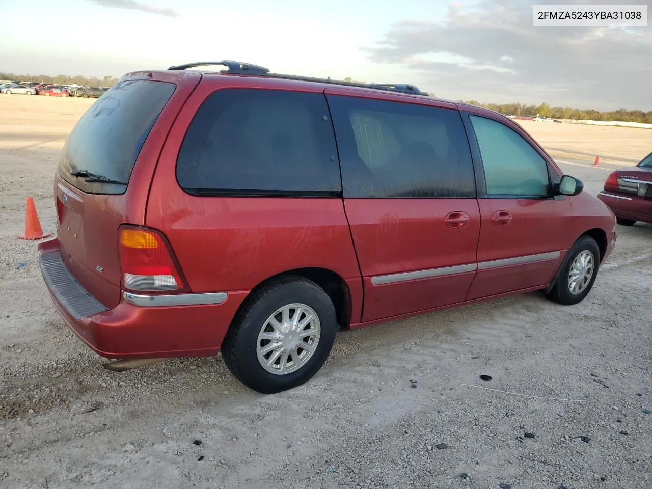 2000 Ford Windstar Se VIN: 2FMZA5243YBA31038 Lot: 80267934