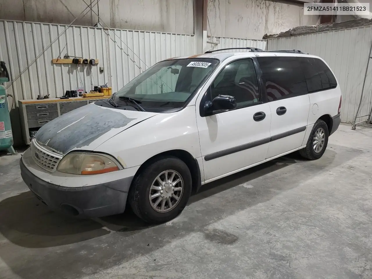 2001 Ford Windstar Lx VIN: 2FMZA51411BB21523 Lot: 58006225