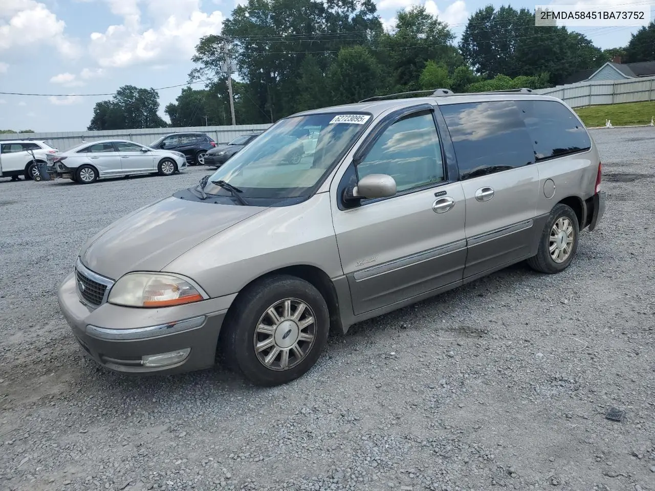 2001 Ford Windstar Limited VIN: 2FMDA58451BA73752 Lot: 62723095