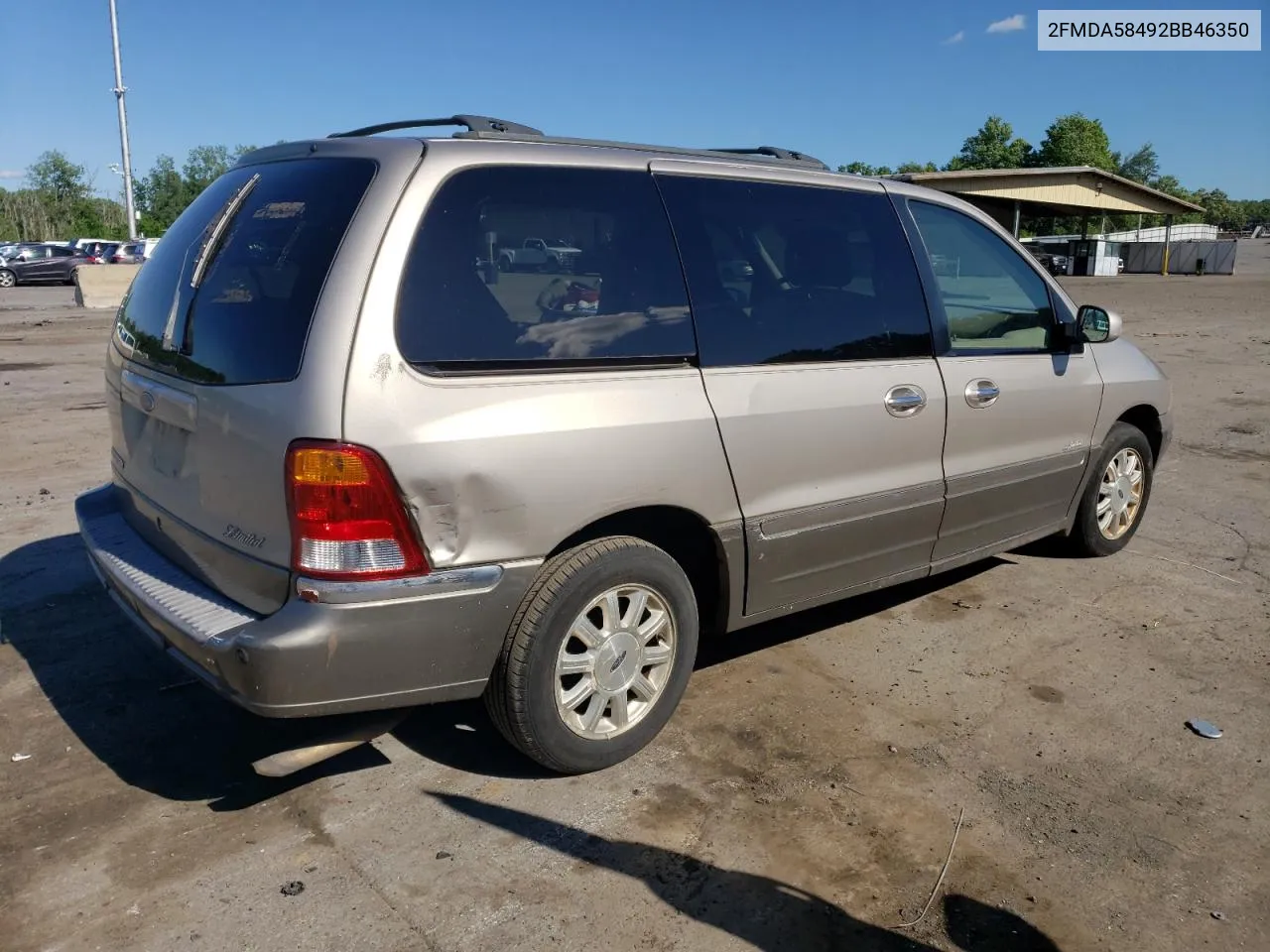 2002 Ford Windstar Limited VIN: 2FMDA58492BB46350 Lot: 60264904