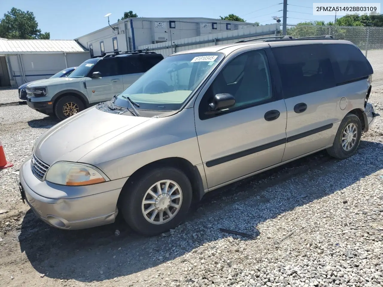 2002 Ford Windstar Lx VIN: 2FMZA51492BB03109 Lot: 61810345