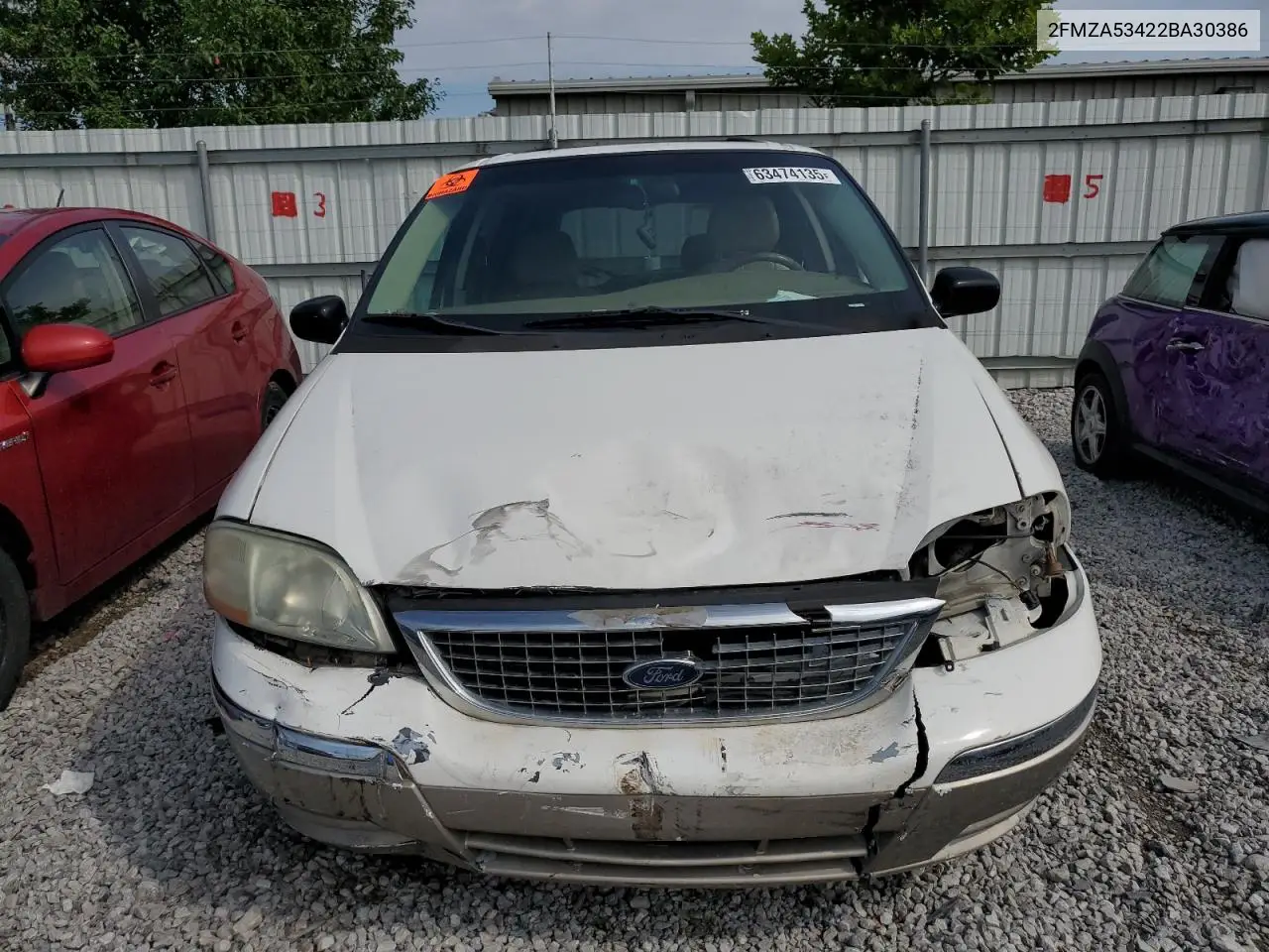 2002 Ford Windstar Sel VIN: 2FMZA53422BA30386 Lot: 63474135