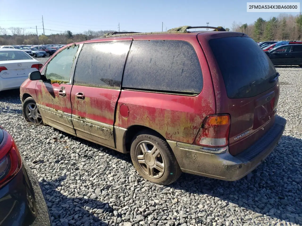 2003 Ford Windstar Sel VIN: 2FMDA534X3BA60800 Lot: 52701875