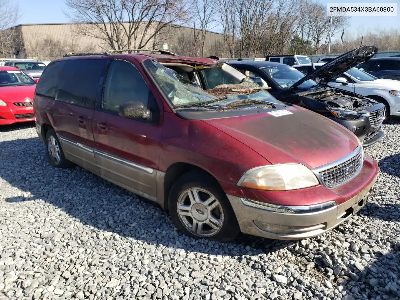2003 Ford Windstar Sel VIN: 2FMDA534X3BA60800 Lot: 52701875