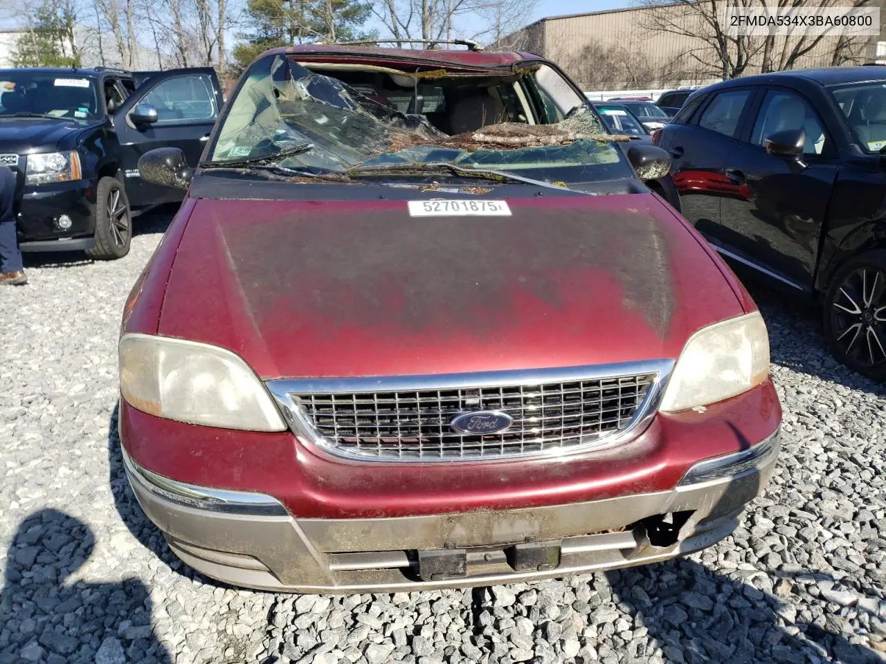 2003 Ford Windstar Sel VIN: 2FMDA534X3BA60800 Lot: 52701875