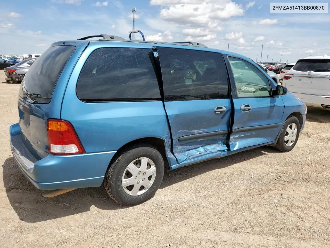 2003 Ford Windstar Lx VIN: 2FMZA51413BB00870 Lot: 59675215