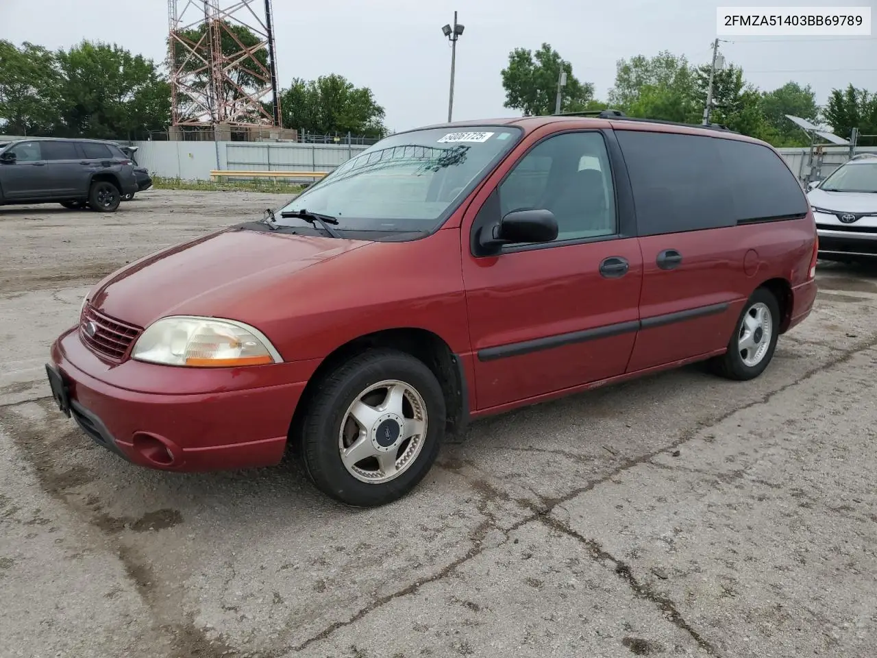 2003 Ford Windstar Lx VIN: 2FMZA51403BB69789 Lot: 60061725