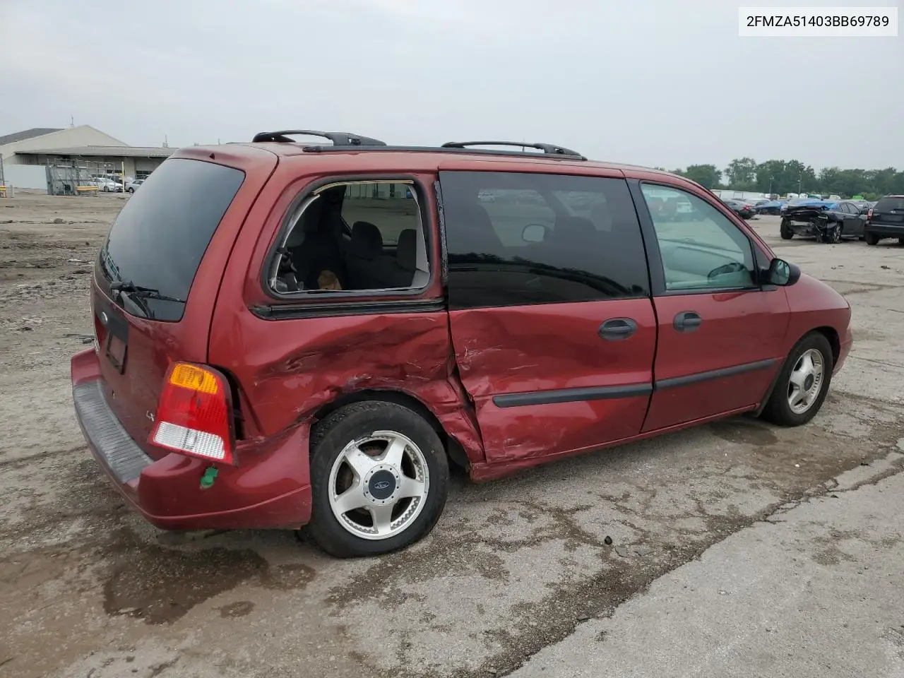2003 Ford Windstar Lx VIN: 2FMZA51403BB69789 Lot: 60061725