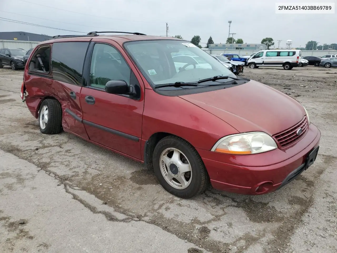 2003 Ford Windstar Lx VIN: 2FMZA51403BB69789 Lot: 60061725
