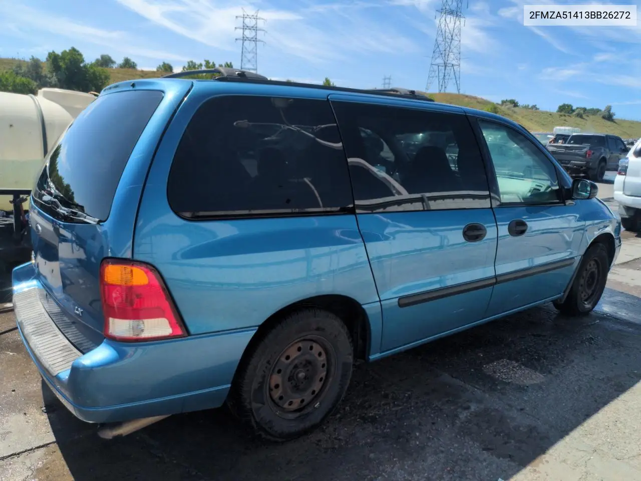 2003 Ford Windstar Lx VIN: 2FMZA51413BB26272 Lot: 62886795