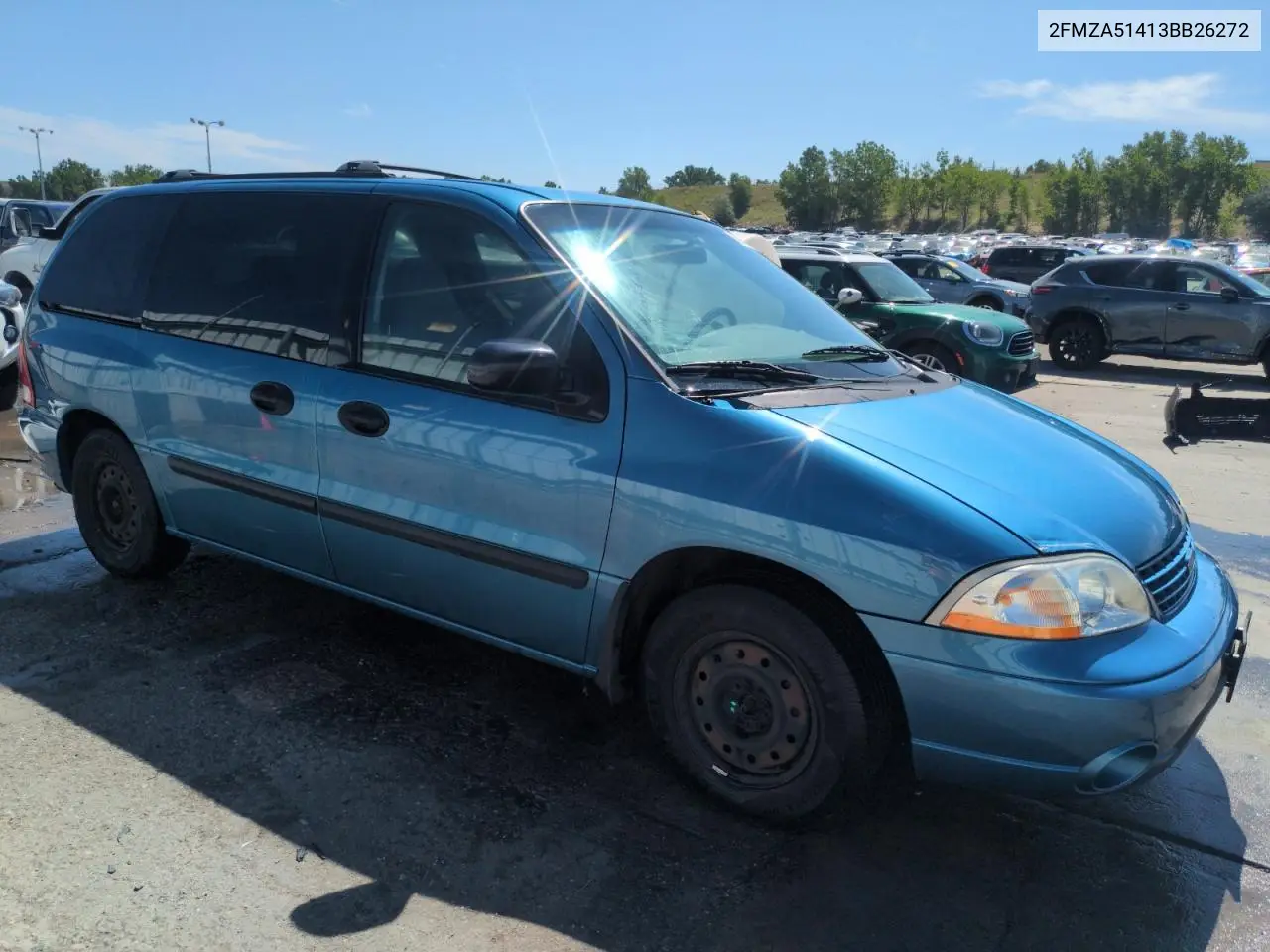 2003 Ford Windstar Lx VIN: 2FMZA51413BB26272 Lot: 62886795