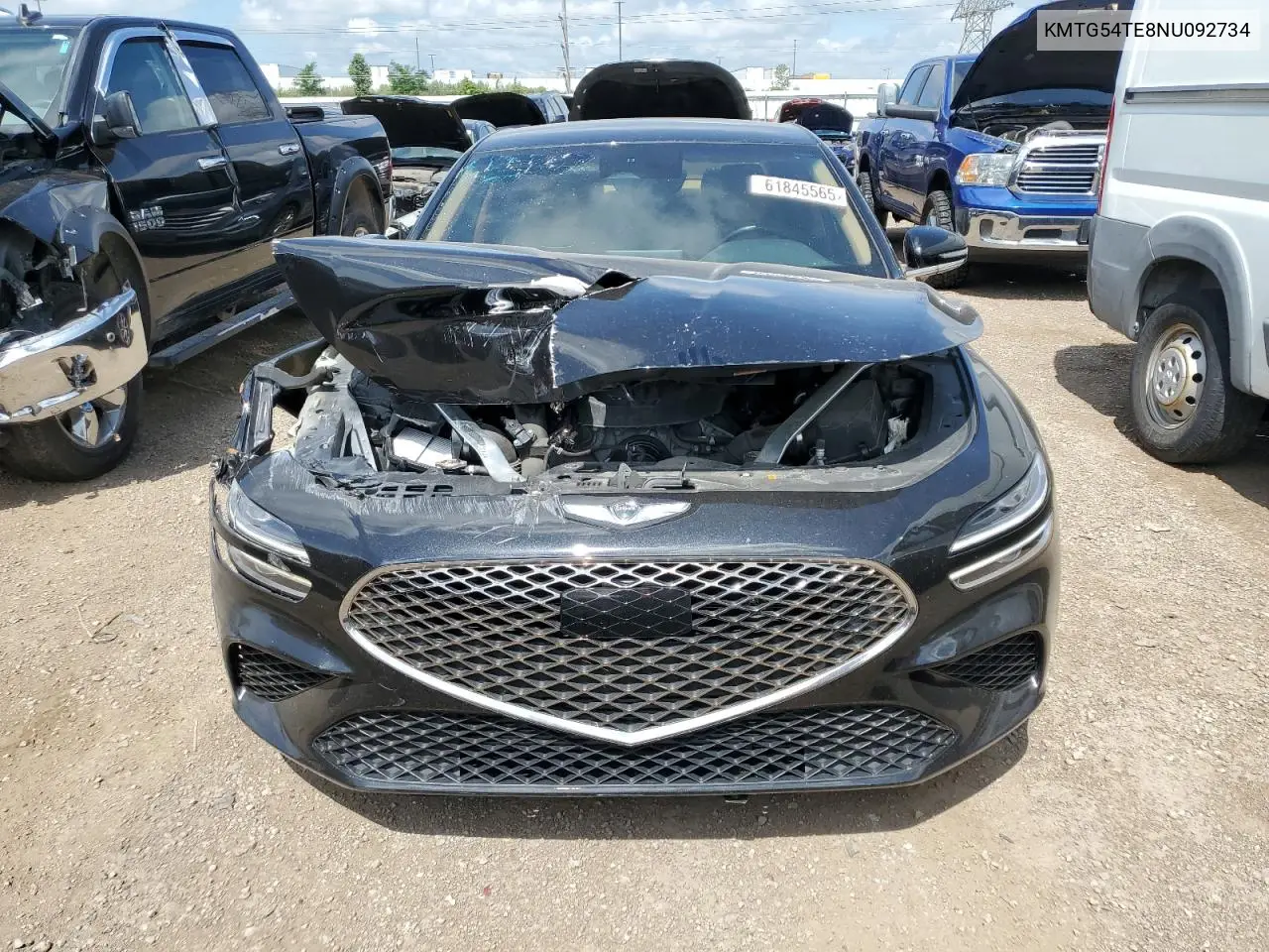 2022 Genesis G70 Base VIN: KMTG54TE8NU092734 Lot: 61845565