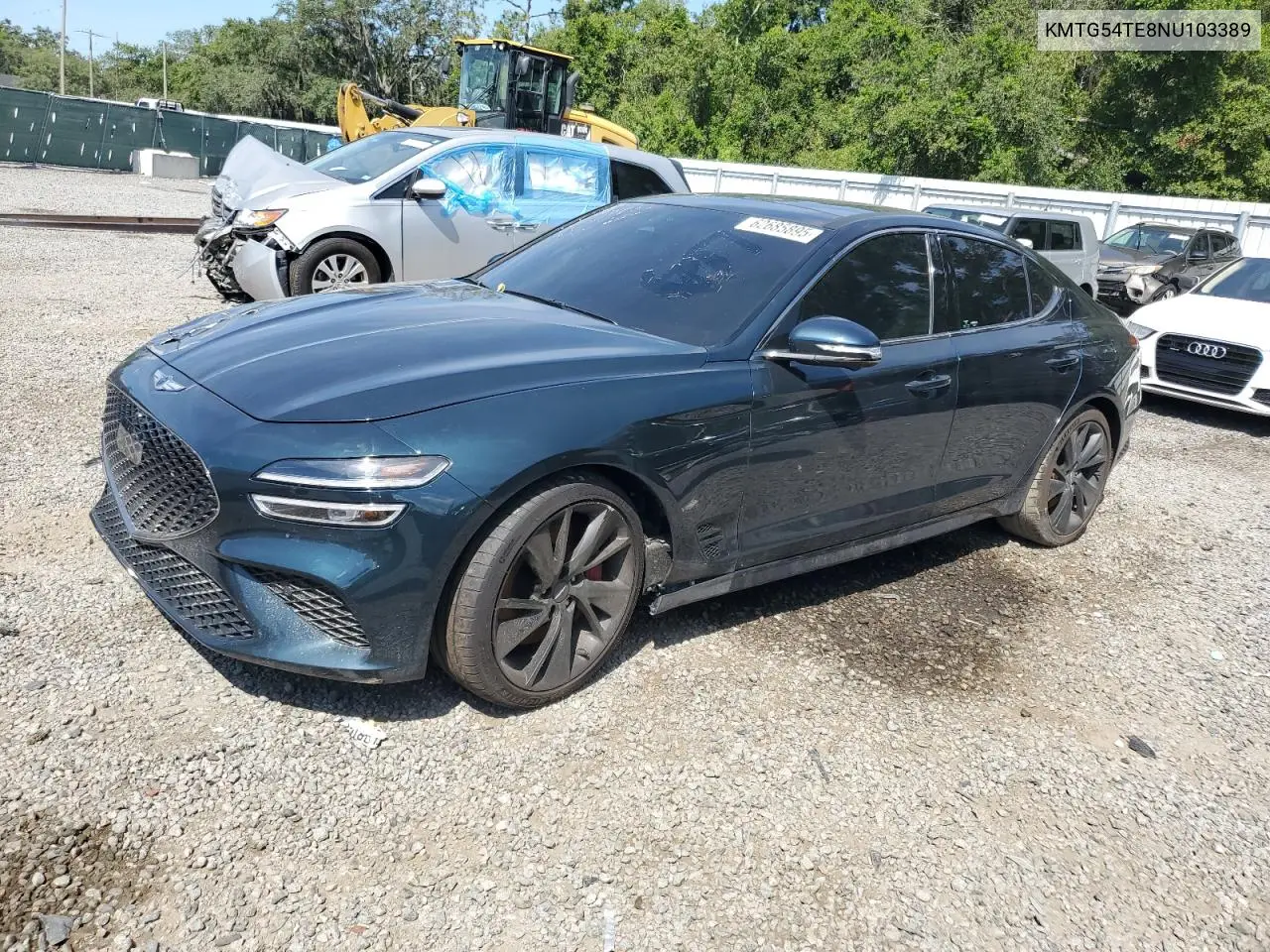 2022 Genesis G70 Base VIN: KMTG54TE8NU103389 Lot: 62685895