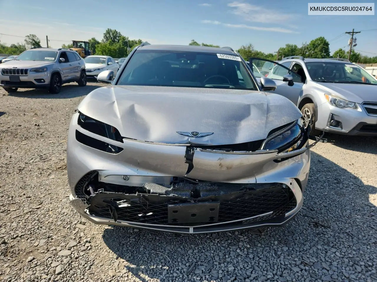 2024 Genesis Gv60 Advanced VIN: KMUKCDSC5RU024764 Lot: 62593385