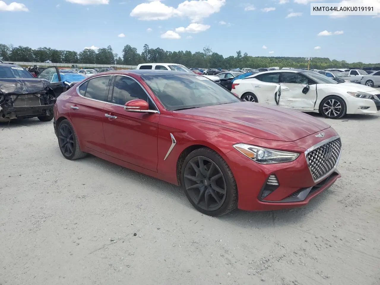 2019 Genesis G70 Prestige VIN: KMTG44LA0KU019191 Lot: 61679795