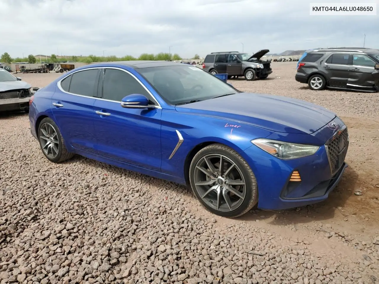 2020 Genesis G70 Prestige VIN: KMTG44LA6LU048650 Lot: 59025025