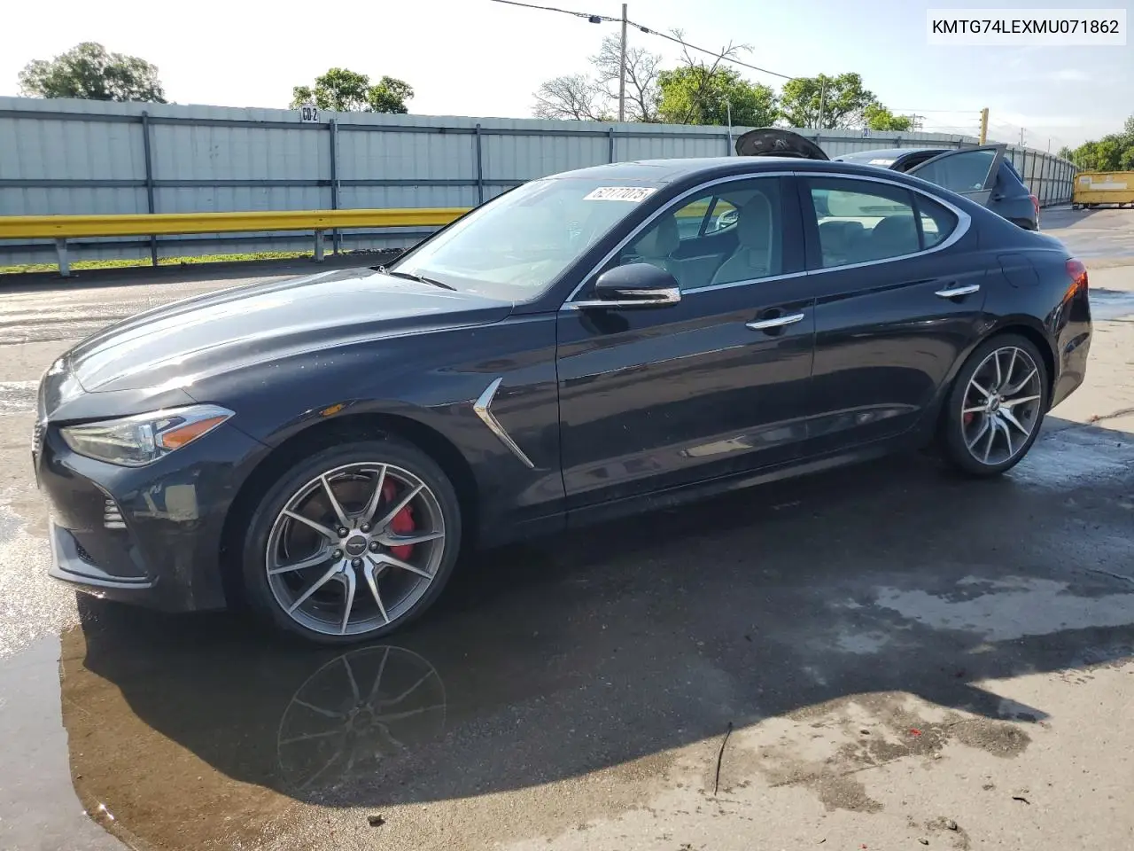 2021 Genesis G70 VIN: KMTG74LEXMU071862 Lot: 62177075
