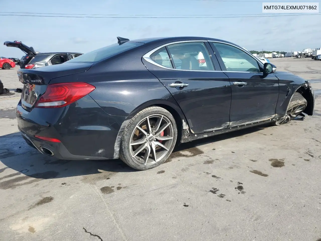 2021 Genesis G70 VIN: KMTG74LEXMU071862 Lot: 62177075