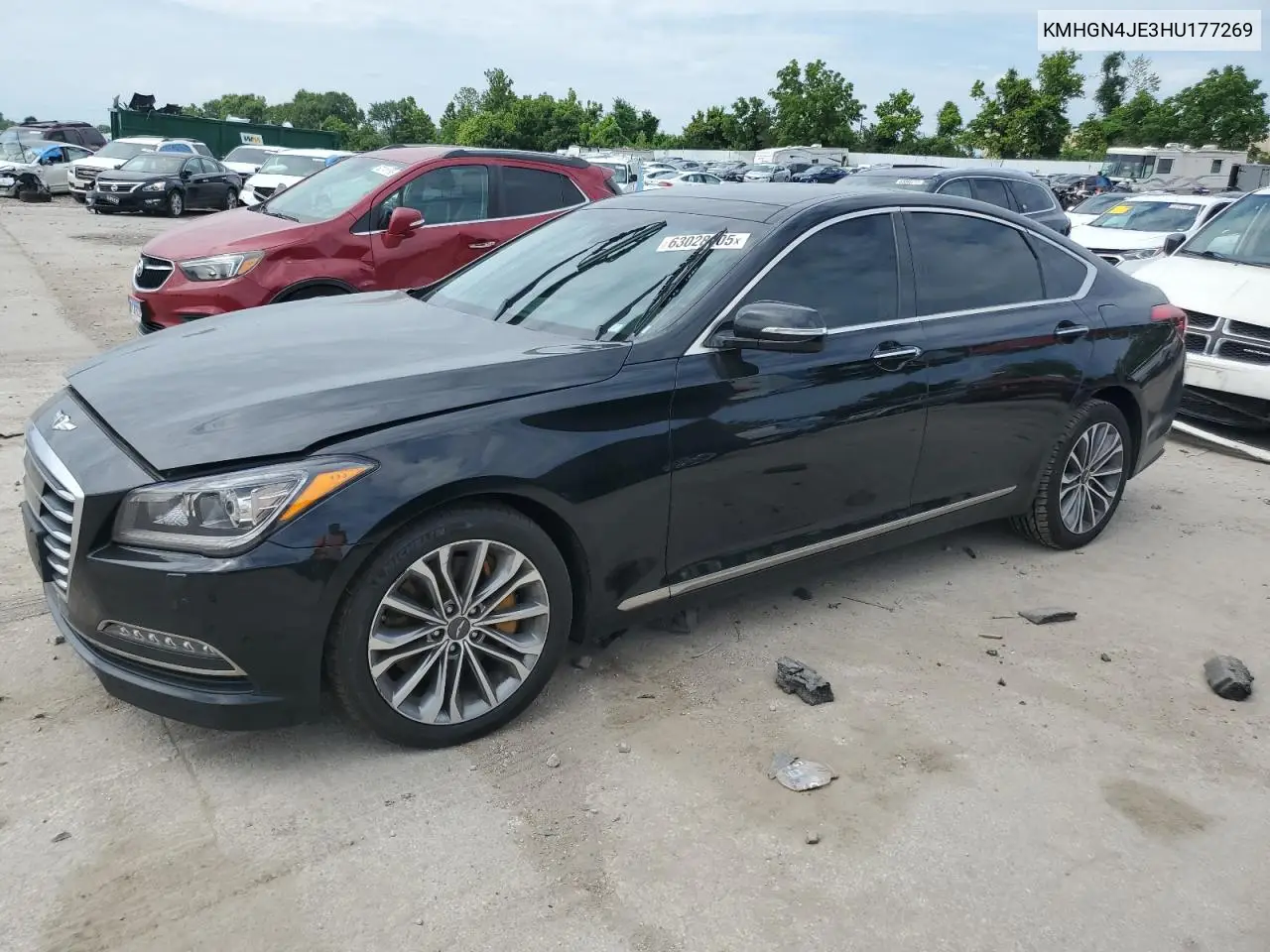 2017 Genesis G80 Base VIN: KMHGN4JE3HU177269 Lot: 63028005