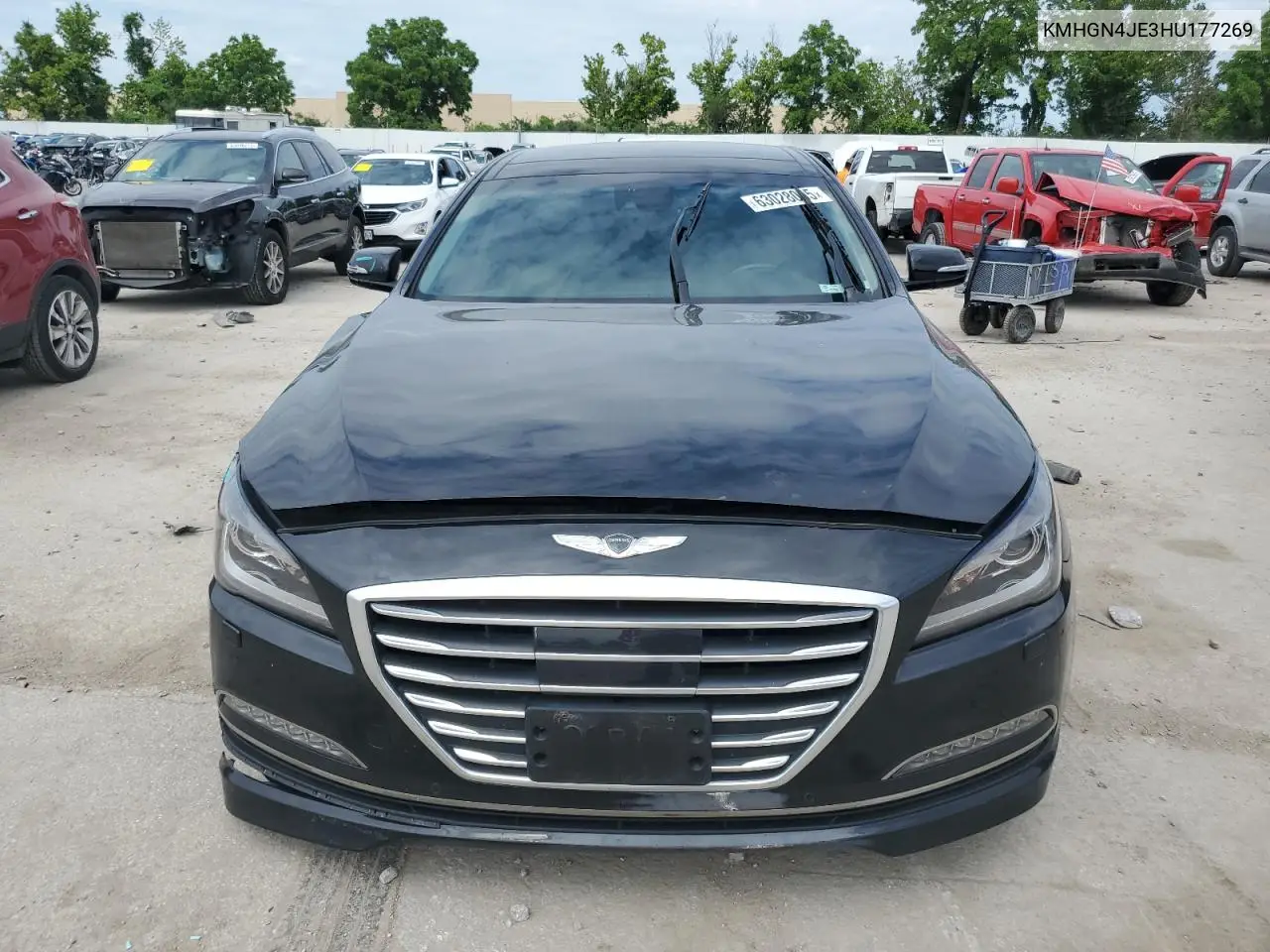 2017 Genesis G80 Base VIN: KMHGN4JE3HU177269 Lot: 63028005
