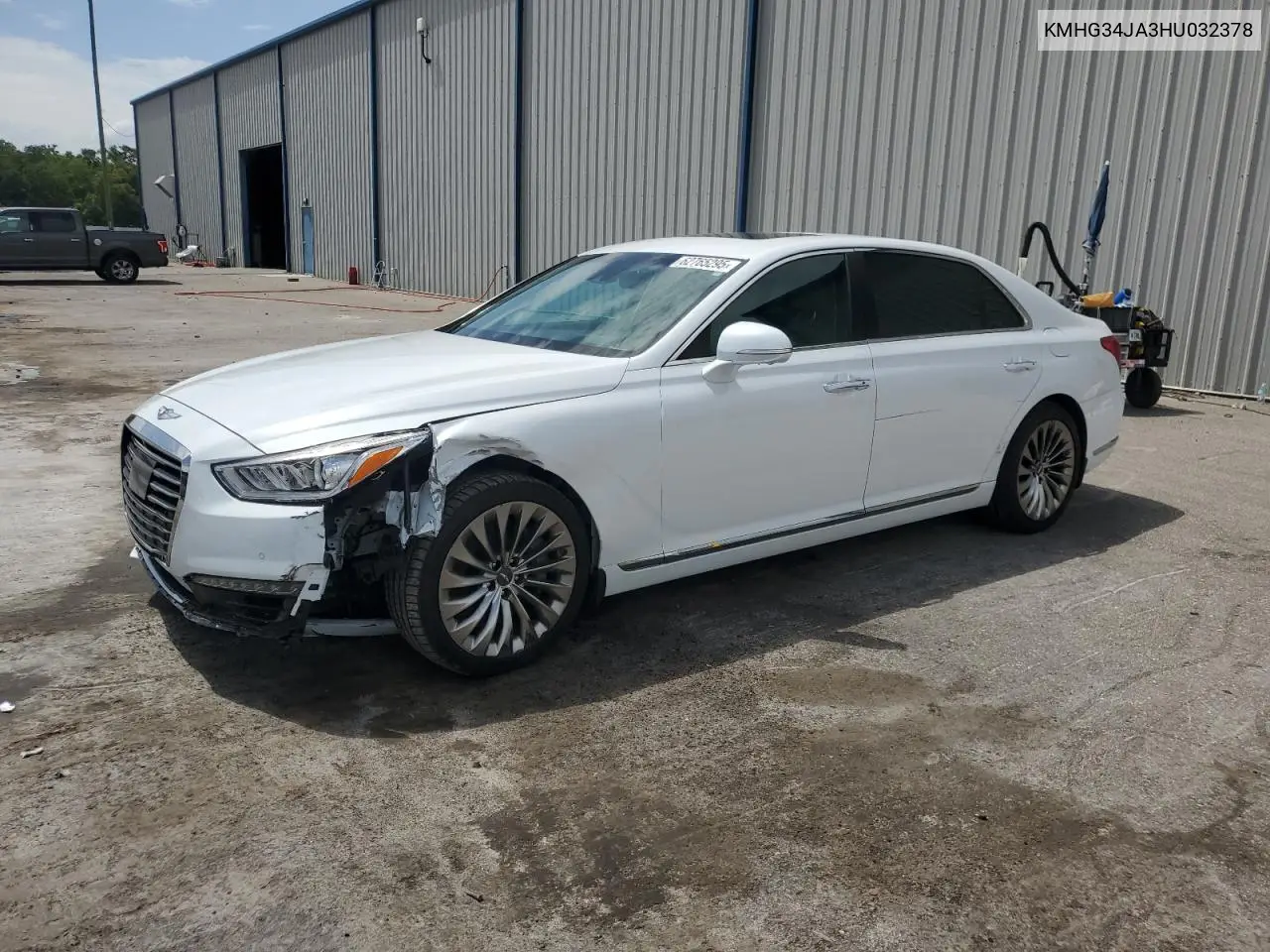 2017 Genesis G90 Premium VIN: KMHG34JA3HU032378 Lot: 62765295