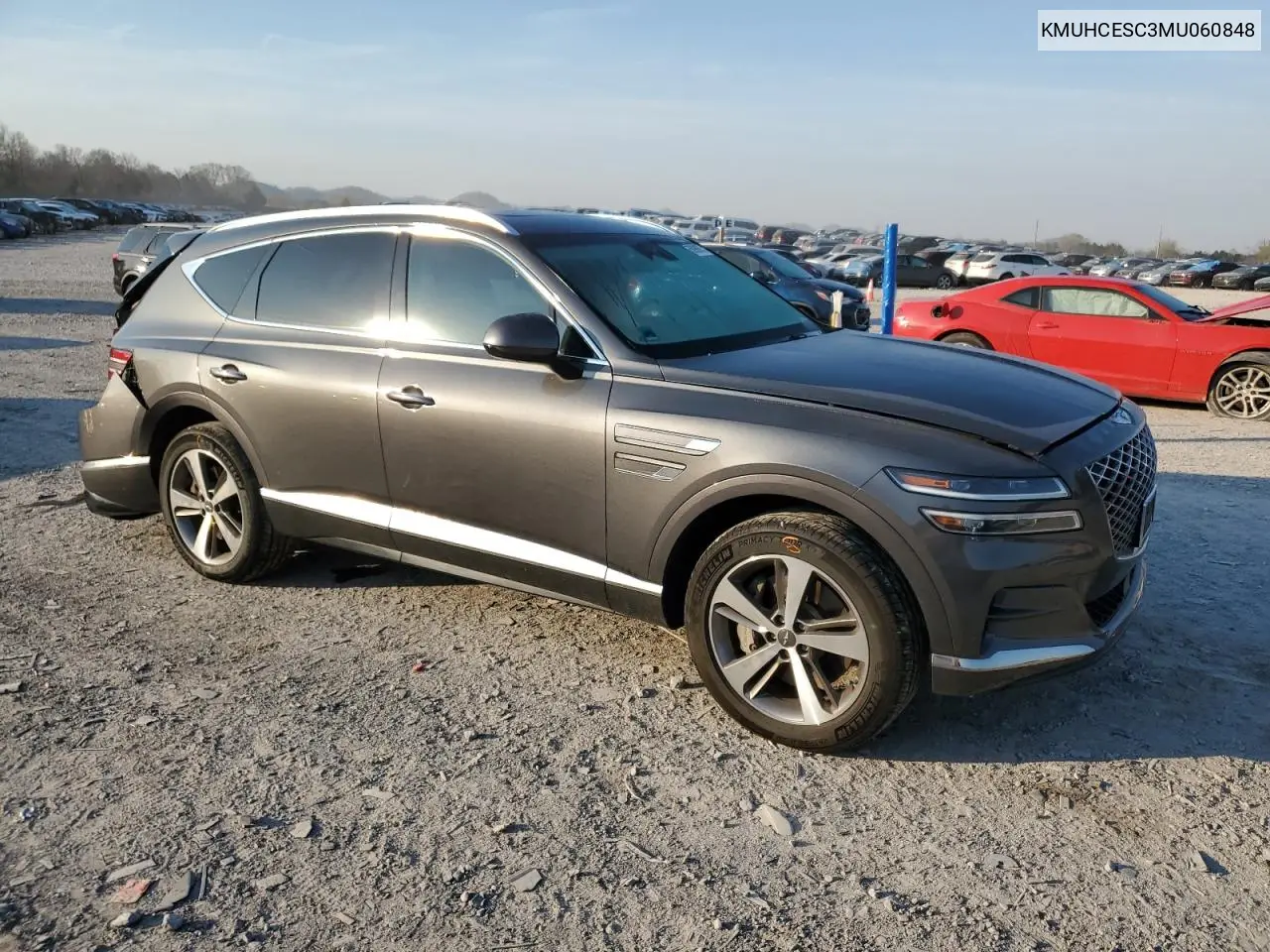 2021 Genesis Gv80 Base VIN: KMUHCESC3MU060848 Lot: 50980675