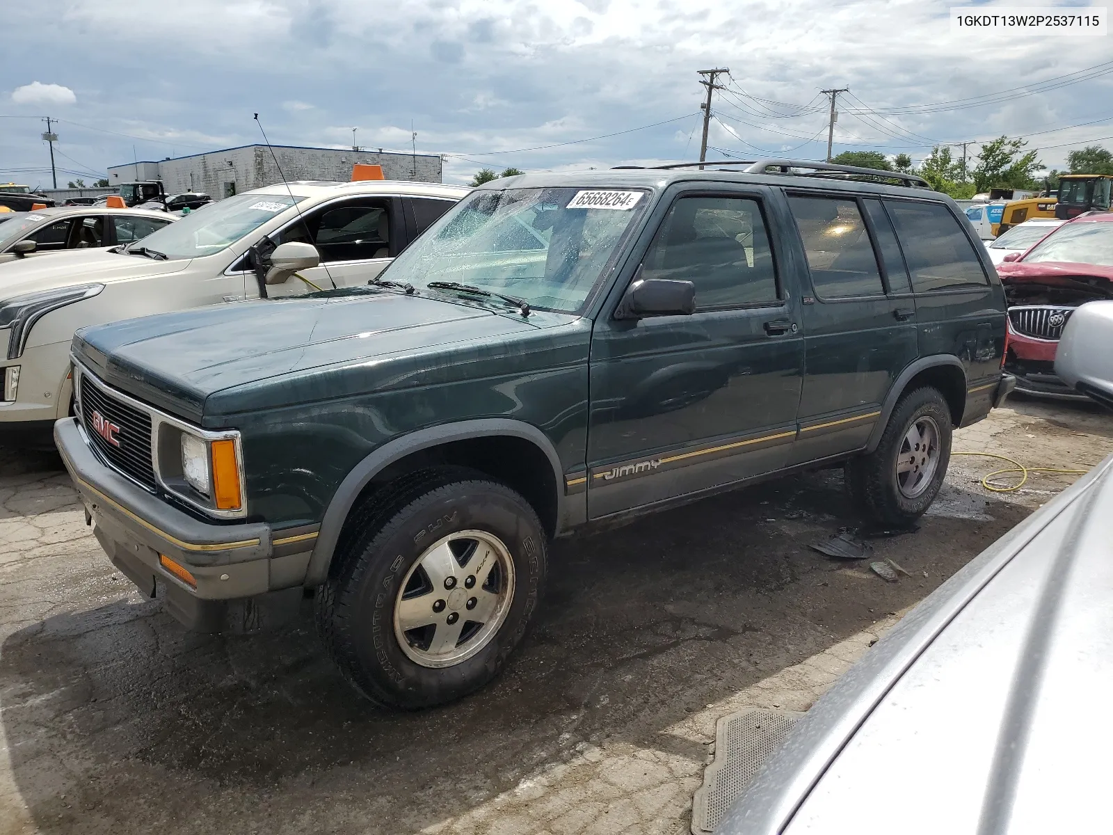 1993 GMC S15 Jimmy VIN: 1GKDT13W2P2537115 Lot: 65668264
