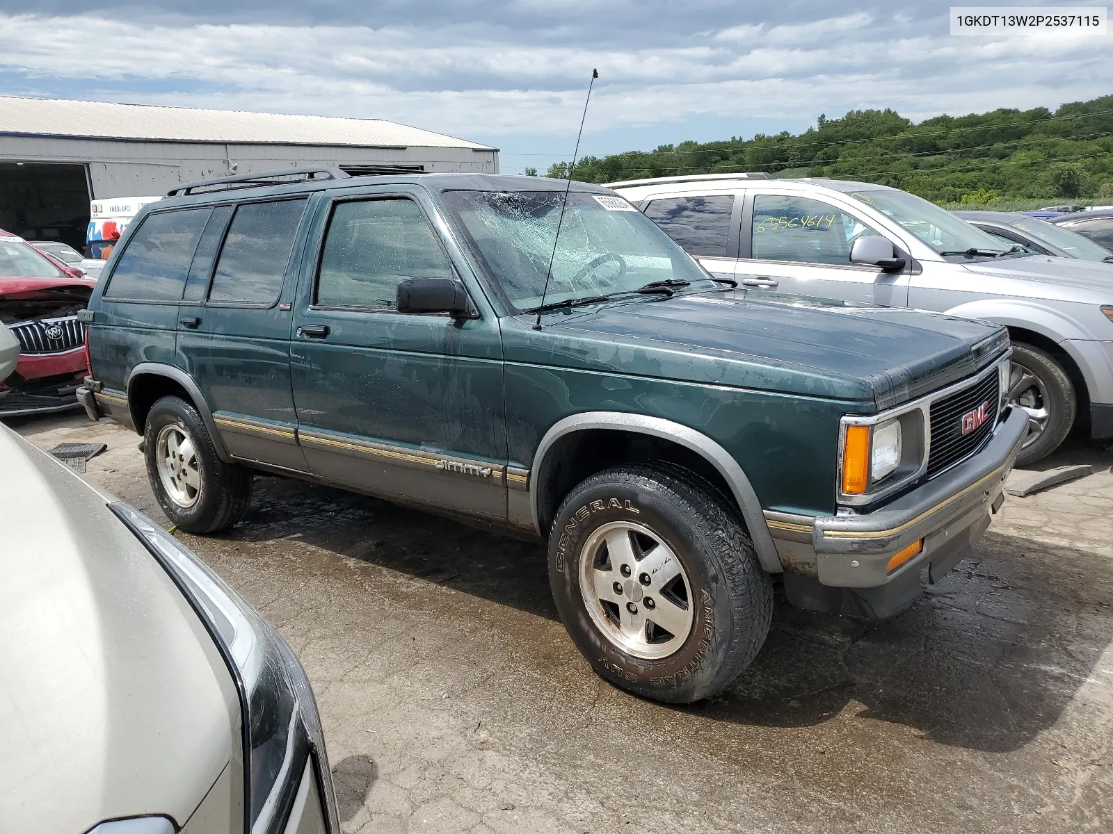 1993 GMC S15 Jimmy VIN: 1GKDT13W2P2537115 Lot: 65668264