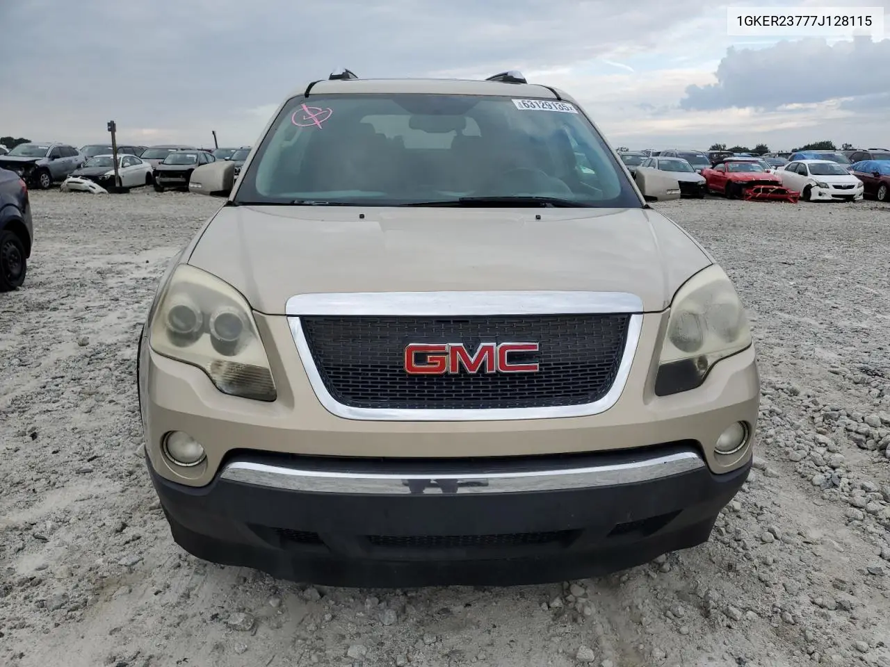 2007 GMC Acadia Slt-1 VIN: 1GKER23777J128115 Lot: 63129135