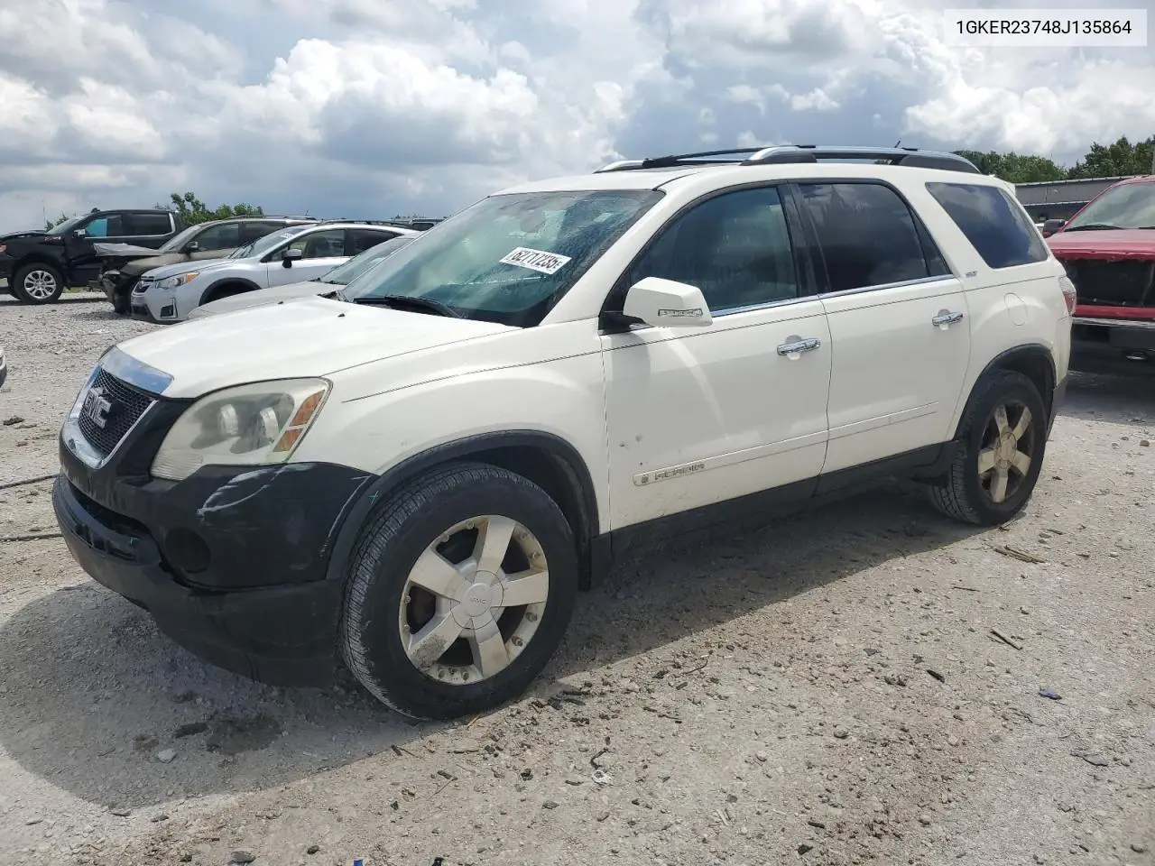 2008 GMC Acadia Slt-1 VIN: 1GKER23748J135864 Lot: 62717235