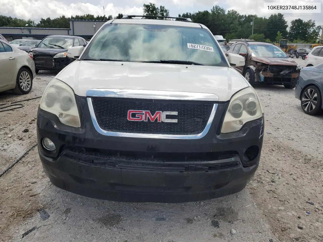 2008 GMC Acadia Slt-1 VIN: 1GKER23748J135864 Lot: 62717235