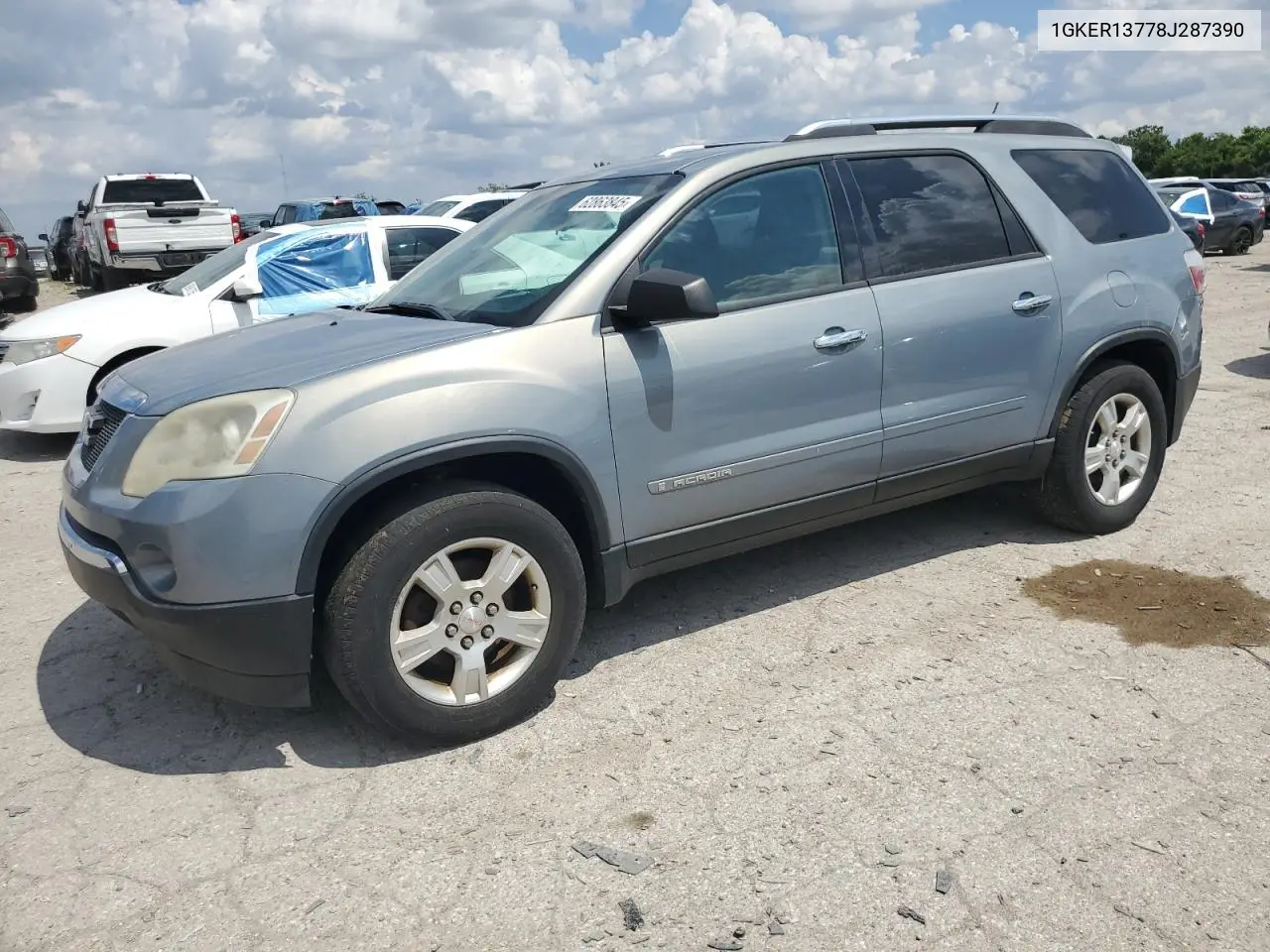 2008 GMC Acadia Sle VIN: 1GKER13778J287390 Lot: 62863845