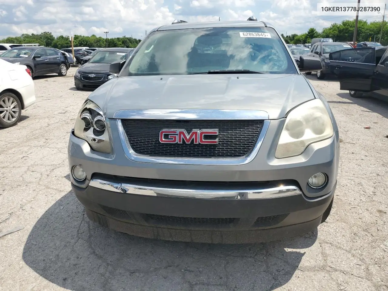 2008 GMC Acadia Sle VIN: 1GKER13778J287390 Lot: 62863845