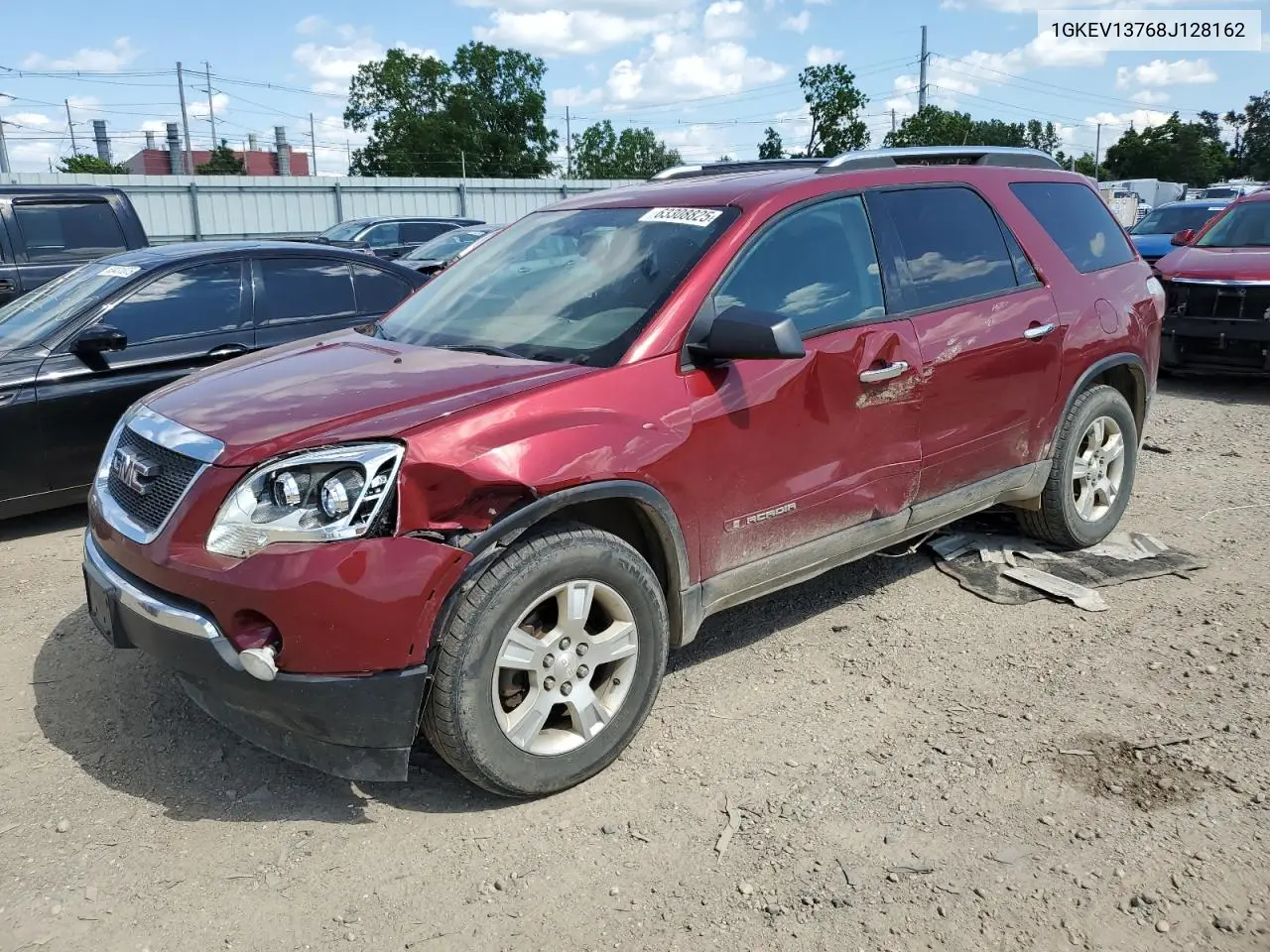 2008 GMC Acadia Sle VIN: 1GKEV13768J128162 Lot: 63308825