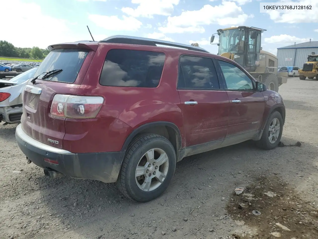 2008 GMC Acadia Sle VIN: 1GKEV13768J128162 Lot: 63308825