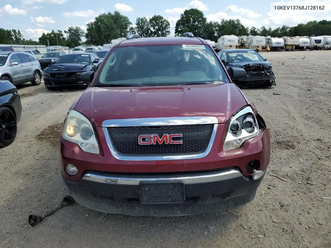2008 GMC Acadia Sle VIN: 1GKEV13768J128162 Lot: 63308825