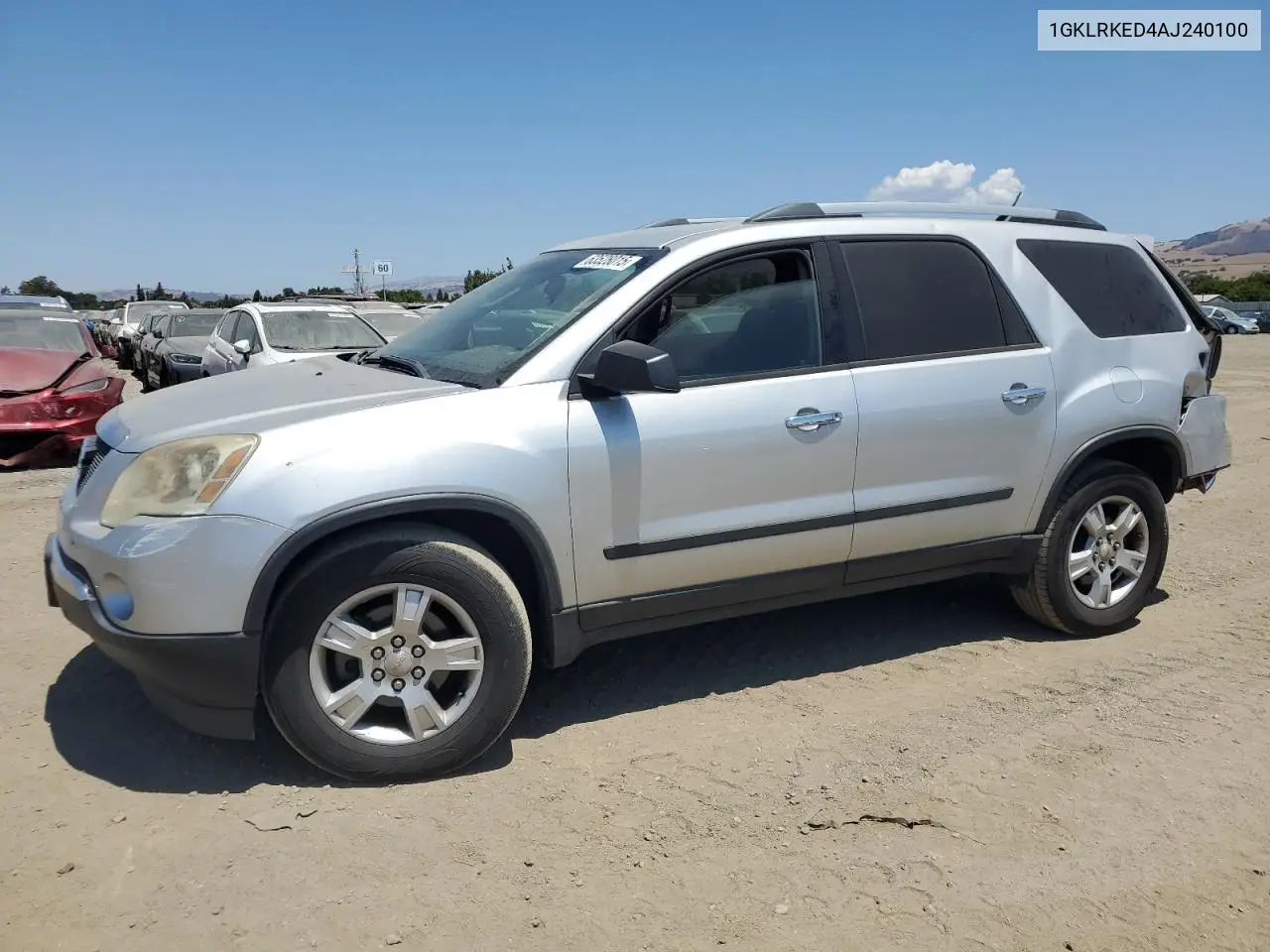 2010 GMC Acadia Sl VIN: 1GKLRKED4AJ240100 Lot: 63528015